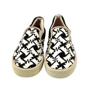 JUICY COUTURE black and white Scotty dog sneakers Womens Approx 8.5